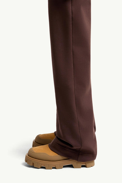 Moncler Logo Cotton Blend Sweatpants Brown Brown