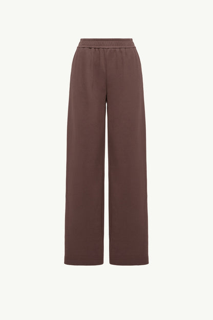 Moncler Logo Cotton Blend Sweatpants Brown Brown