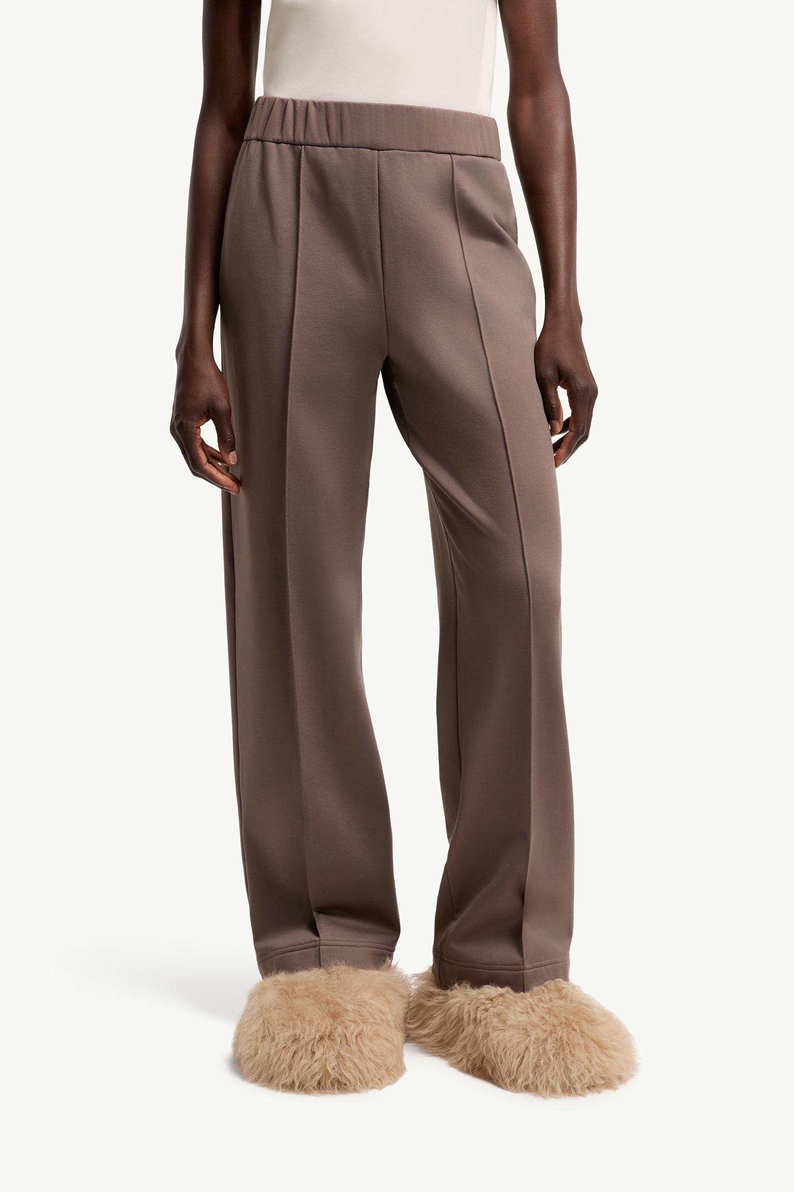 Moncler Technical Fleece Sweatpants Taupe Taupe