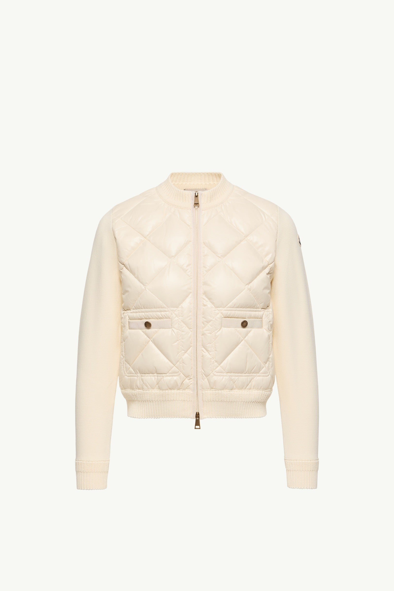 Moncler Cotton Padded Cardigan White White