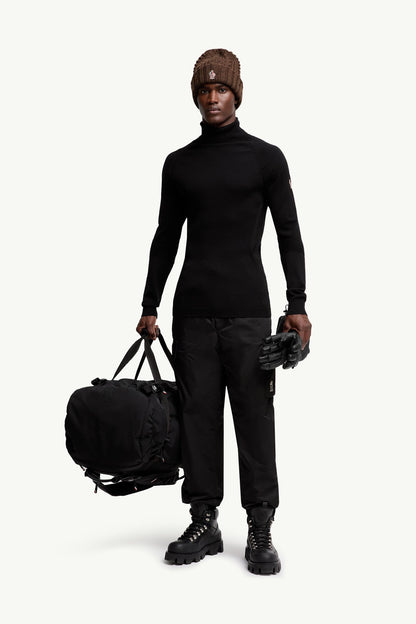 Moncler Wool Blend Turtleneck Sweater Black Black
