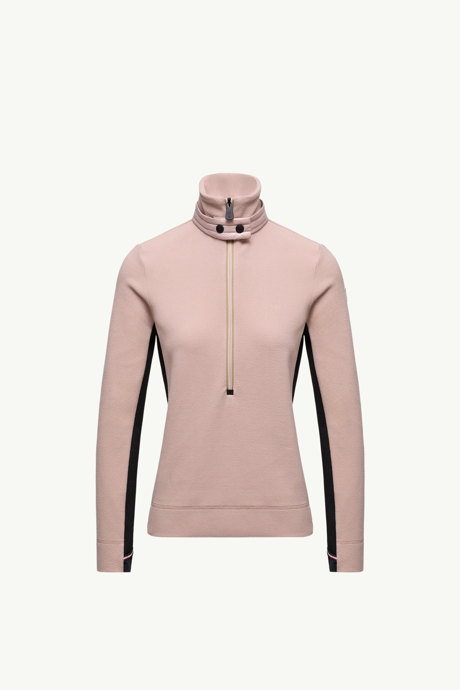 Moncler Half-Zip Turtleneck Light Pink Light Pink