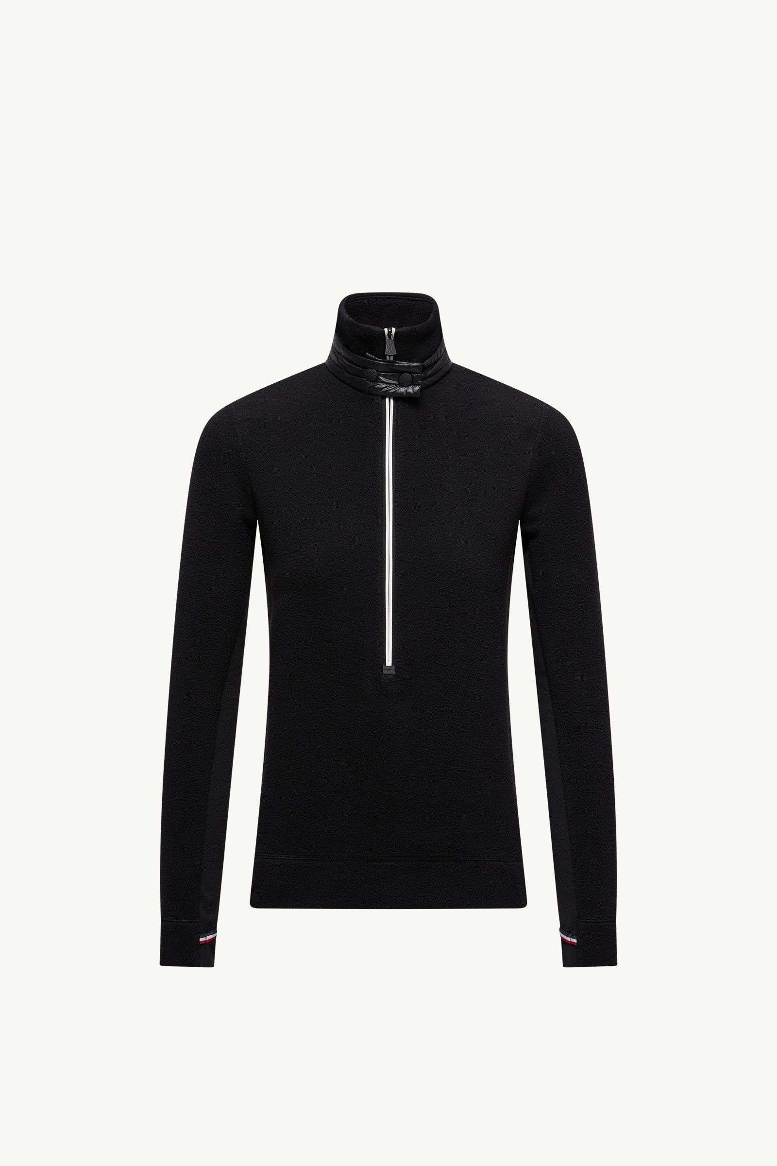 Moncler Half-Zip Turtleneck Black Black