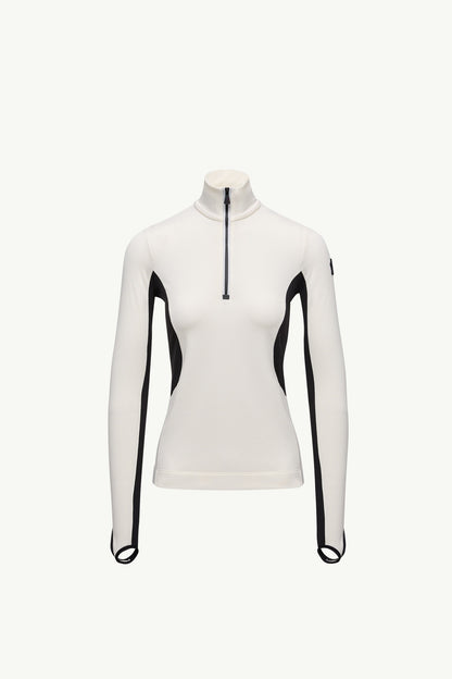 Moncler Polartec® Half-Zip Turtleneck White White