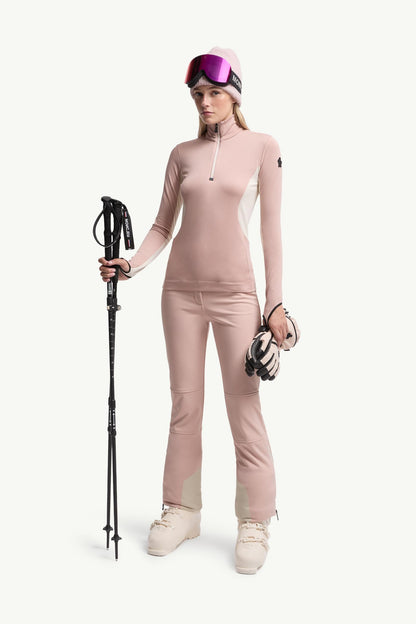Moncler Polartec® Half-Zip Turtleneck Pink Pink