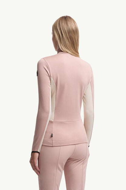 Moncler Polartec® Half-Zip Turtleneck Pink Pink