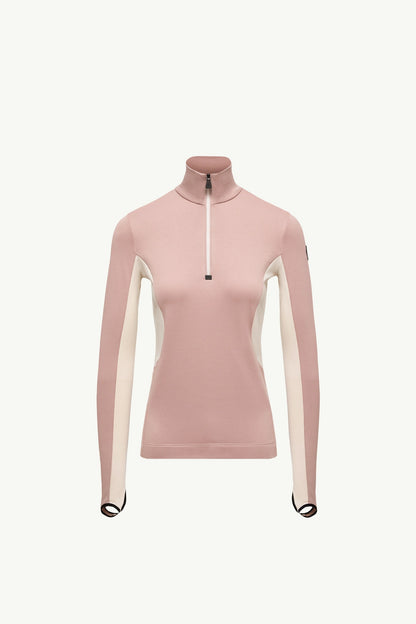 Moncler Polartec® Half-Zip Turtleneck Pink Pink