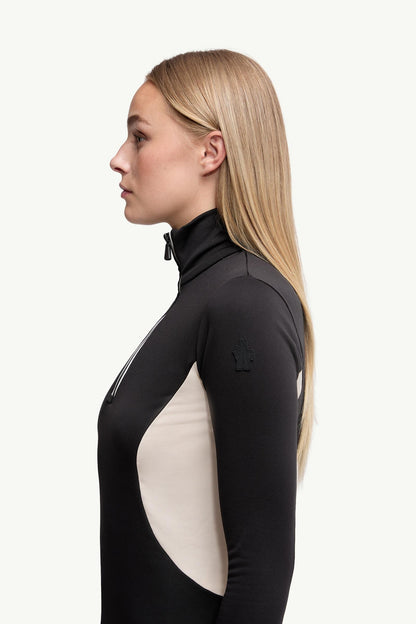 Moncler Polartec® Half-Zip Turtleneck Black Black