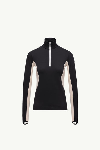 Moncler Polartec® Half-Zip Turtleneck Black Black