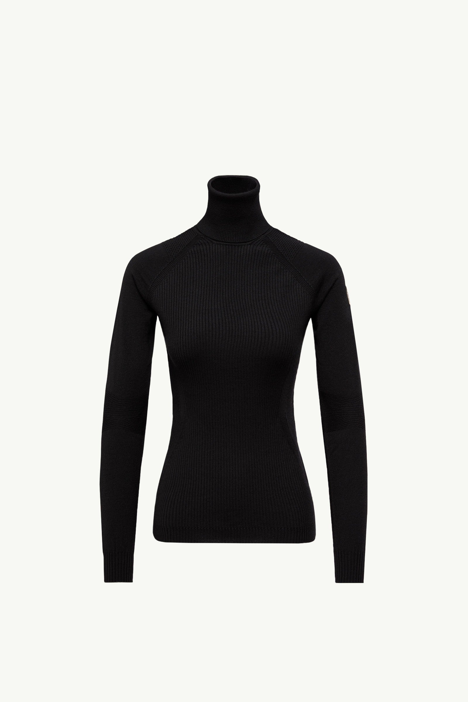Moncler Wool Blend Turtleneck Sweater Black Black