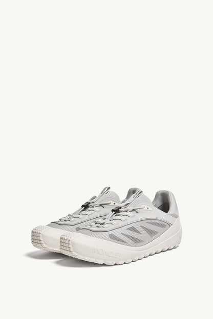 Moncler Trailgrip LP Suede & Nubuck Sneaker White & Grey