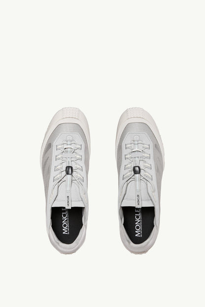 Moncler Trailgrip LP Suede & Nubuck Sneaker White & Grey