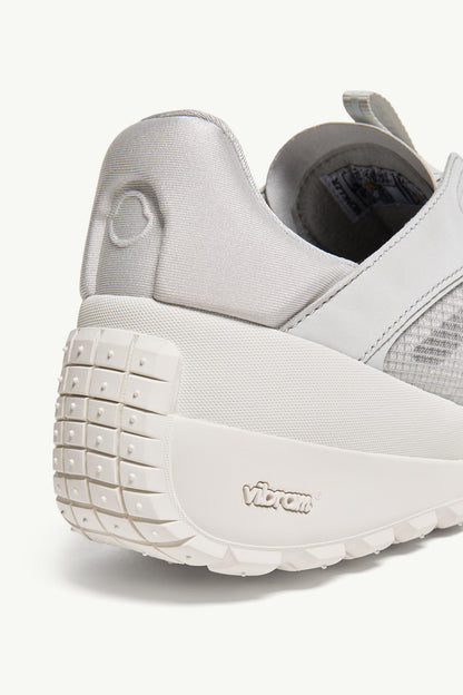 Moncler Trailgrip LP Suede & Nubuck Sneaker White & Grey