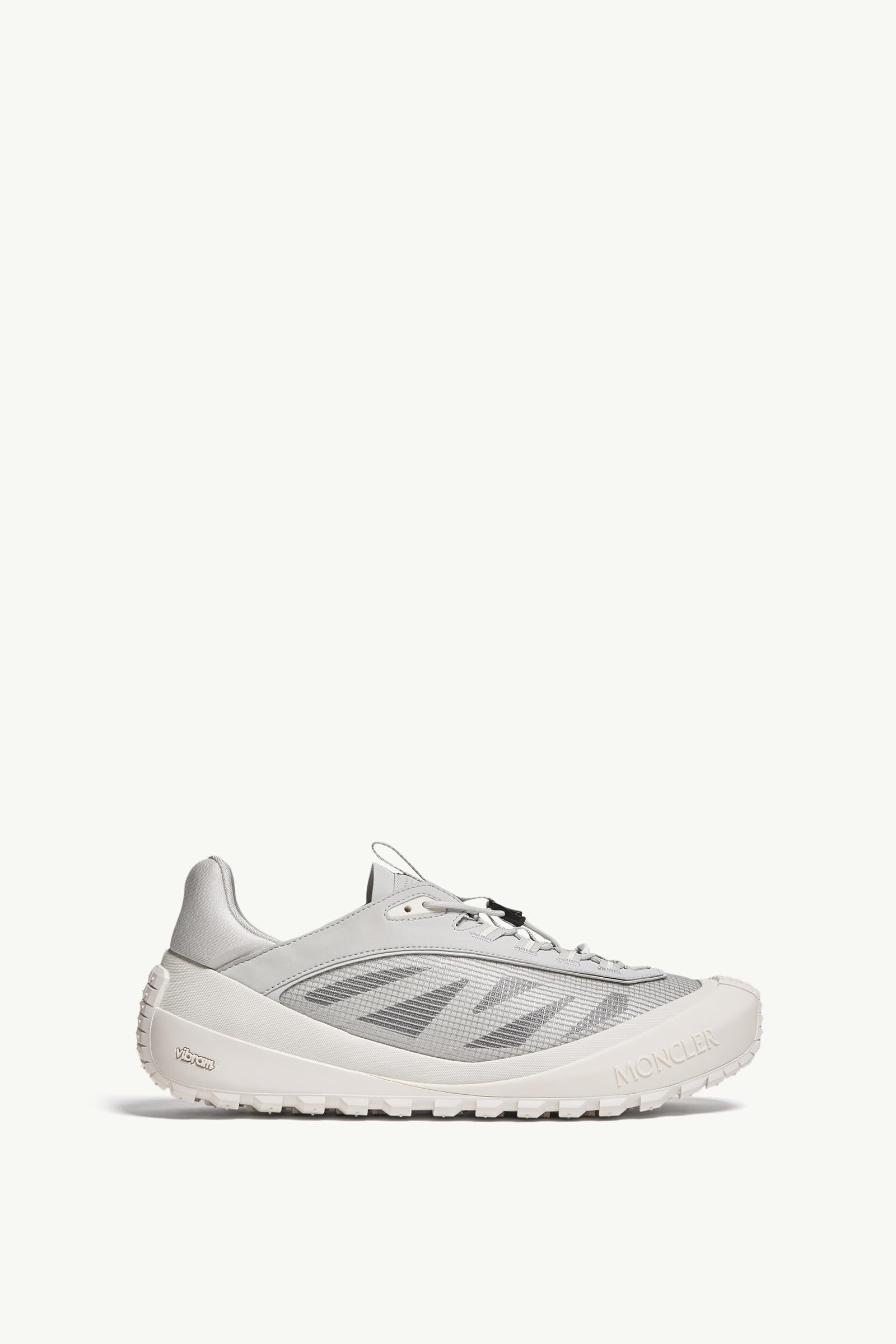 Moncler Trailgrip LP Suede & Nubuck Sneaker White & Grey