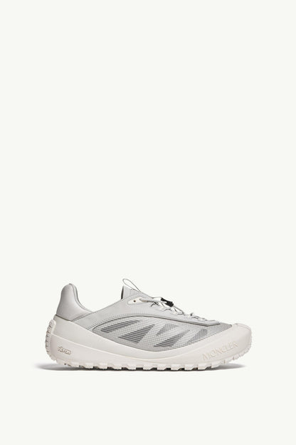 Moncler Trailgrip LP Suede & Nubuck Sneaker White & Grey