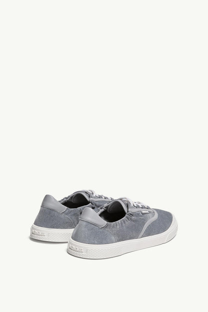 Moncler Vera Leisure Suede Sneakers Grey