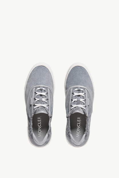 Moncler Vera Leisure Suede Sneakers Grey