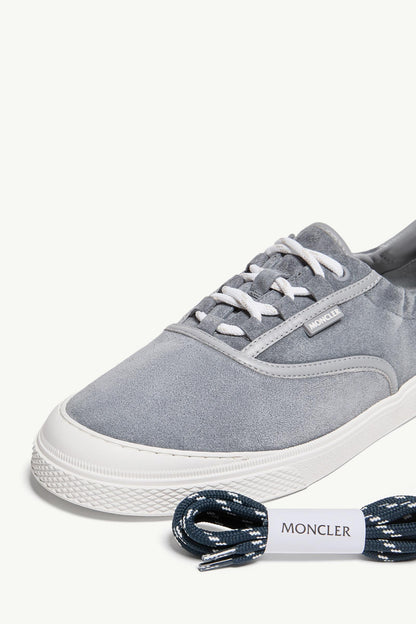 Moncler Vera Leisure Suede Sneakers Grey