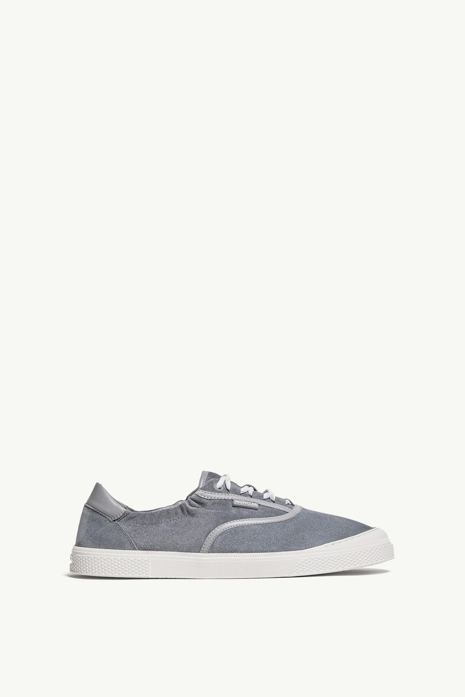 Moncler Vera Leisure Suede Sneakers Grey