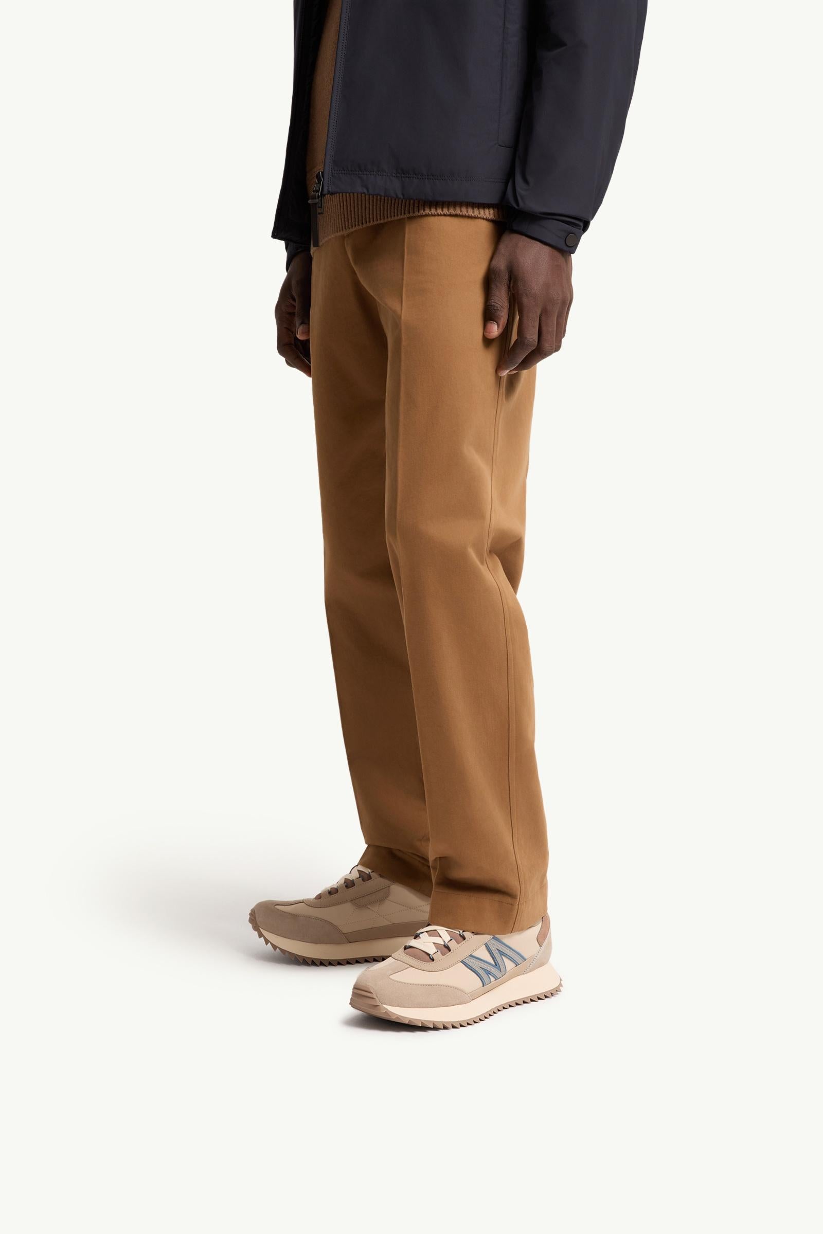 Moncler Pacey2 Suede & Nubuck Sneakers Beige