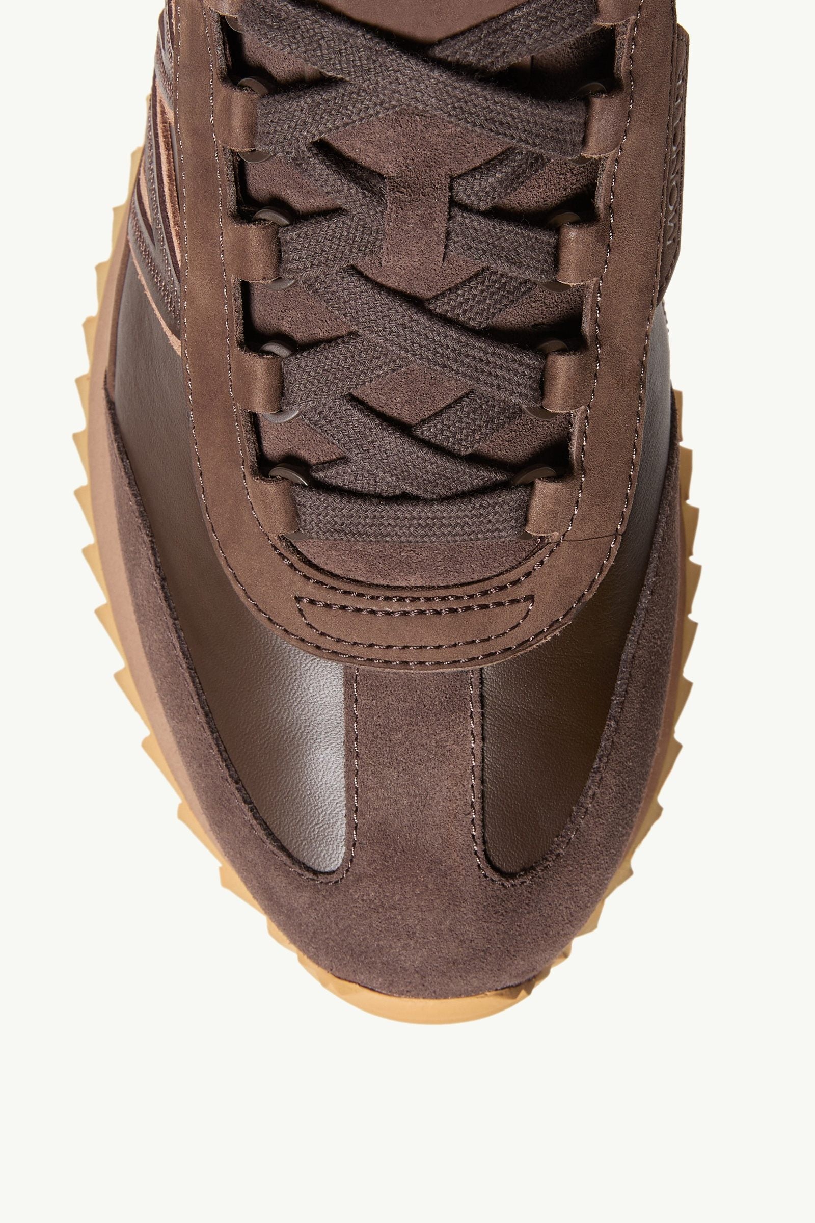 Moncler Pacey2 Suede & Nubuck Sneakers Brown