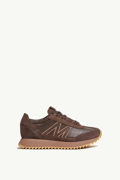 Moncler Pacey2 Suede & Nubuck Sneakers Brown