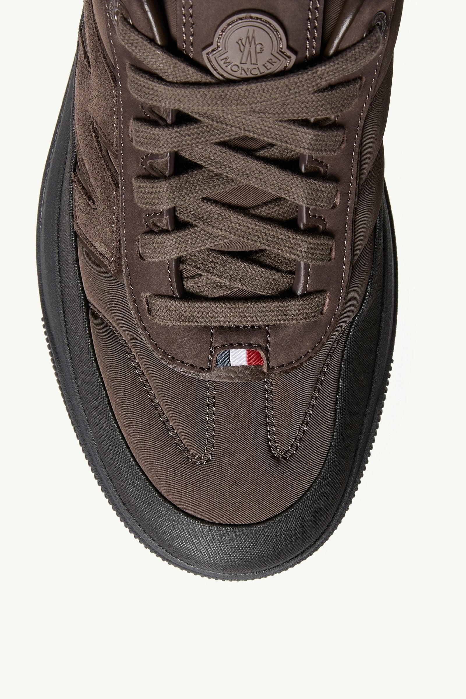 Moncler Moncler Altive Nubuck & Suede Sneakers Brown