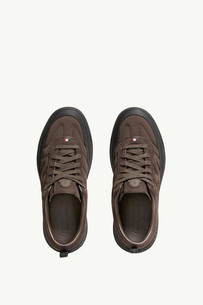 Moncler Moncler Altive Nubuck & Suede Sneakers Brown