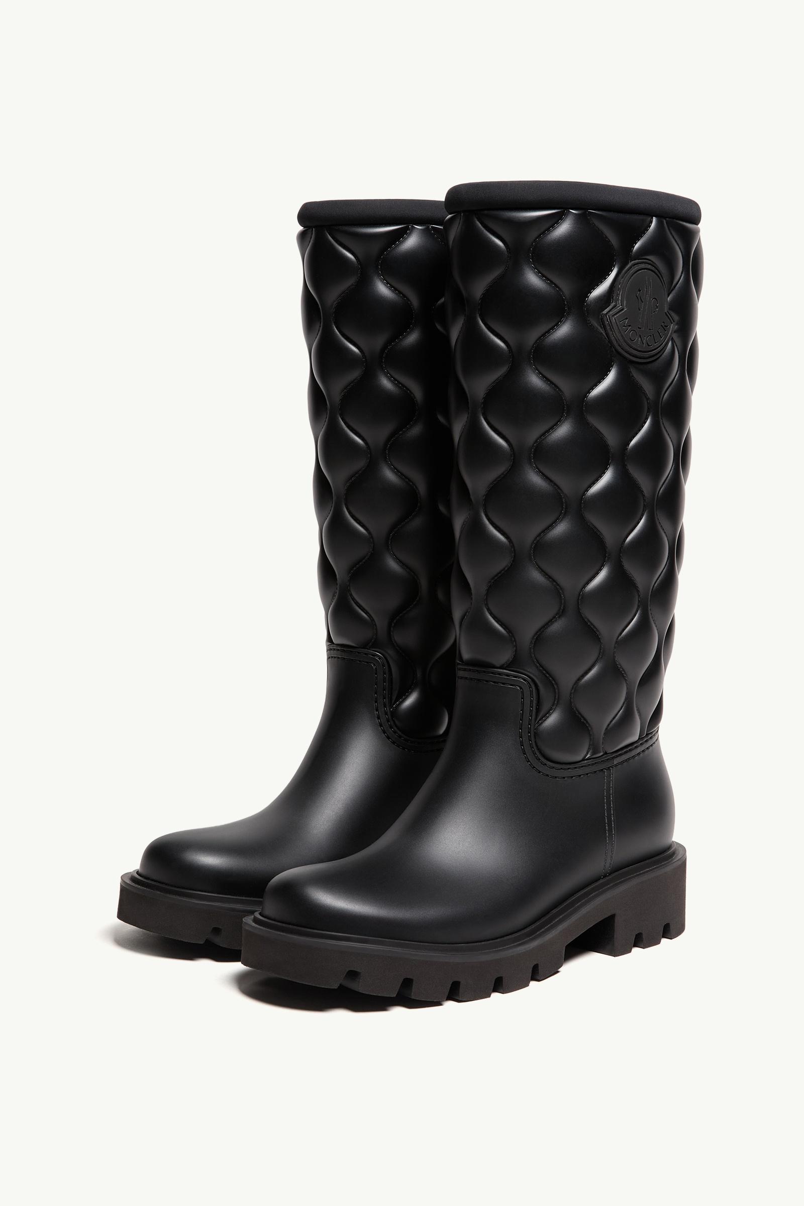 Moncler Kickstream High Rain Boots Black