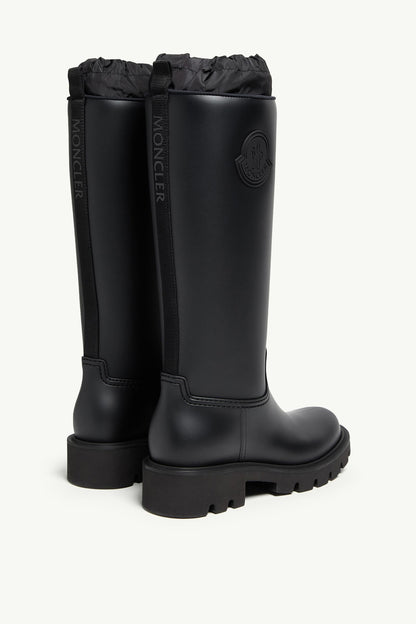 Moncler Kickstream High Rain Boots Black
