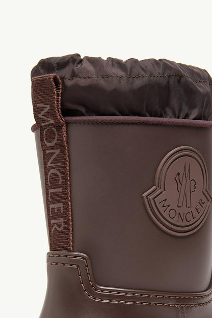 Moncler Kickstream Rain Boots Brown