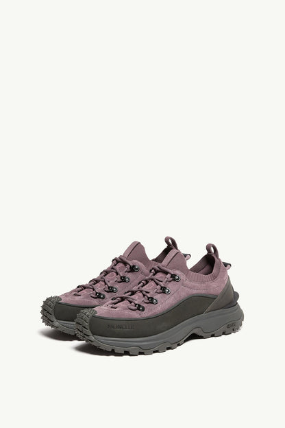 Moncler Trailgrip Lite3 Nubuck & Suede Sneakers Brown