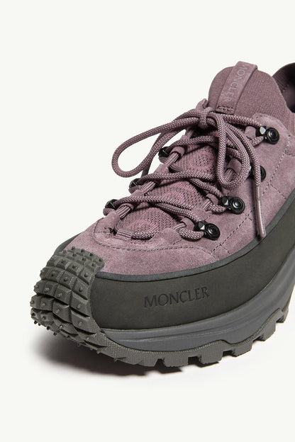 Moncler Trailgrip Lite3 Nubuck & Suede Sneakers Brown