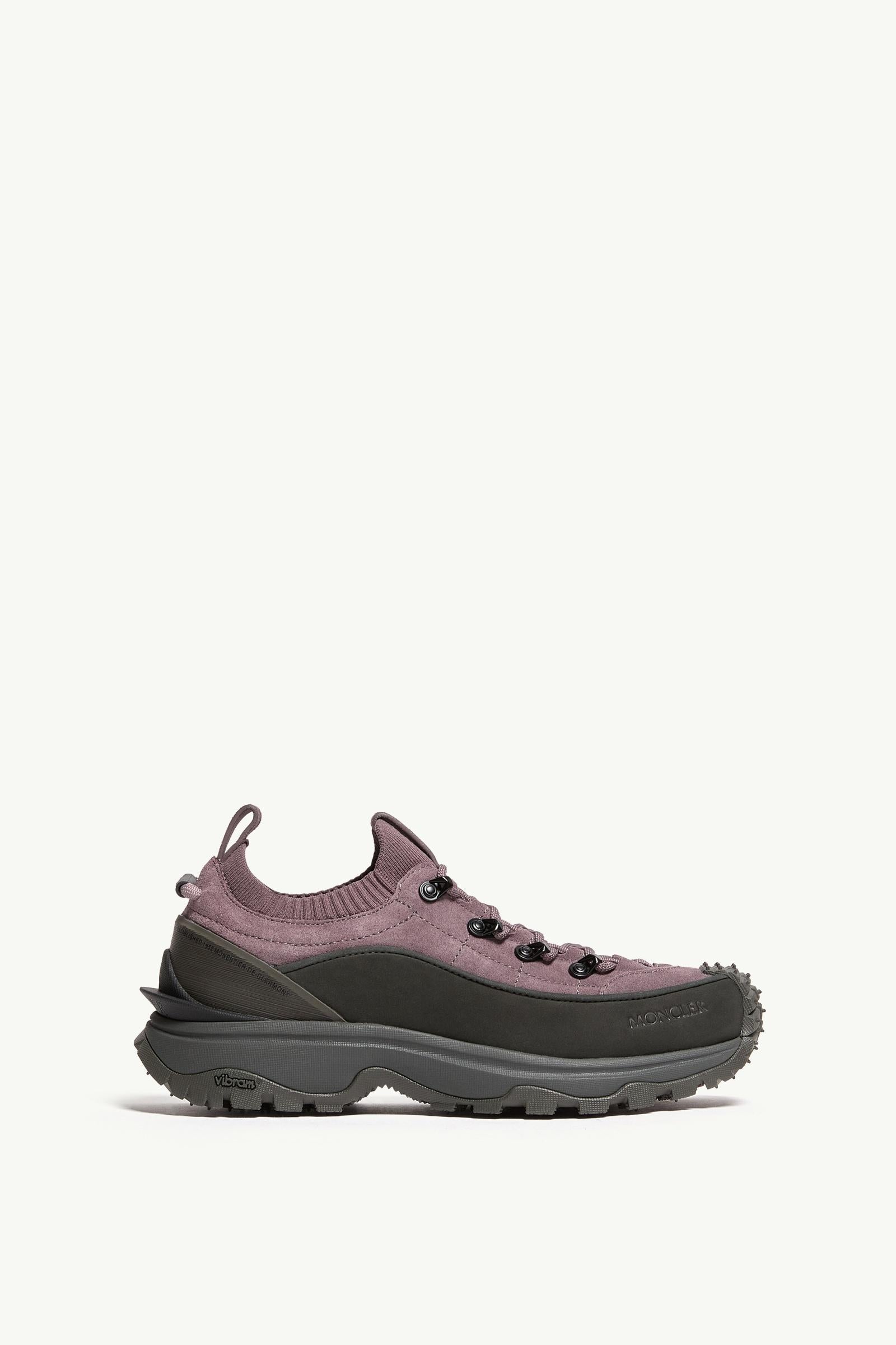 Moncler Trailgrip Lite3 Nubuck & Suede Sneakers Brown