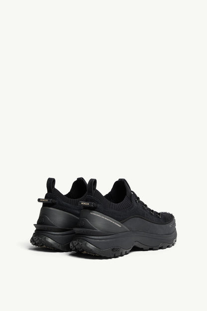 Moncler Trailgrip Lite3 Nubuck & Suede Sneakers Black
