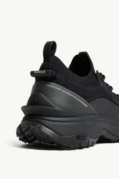 Moncler Trailgrip Lite3 Nubuck & Suede Sneakers Black