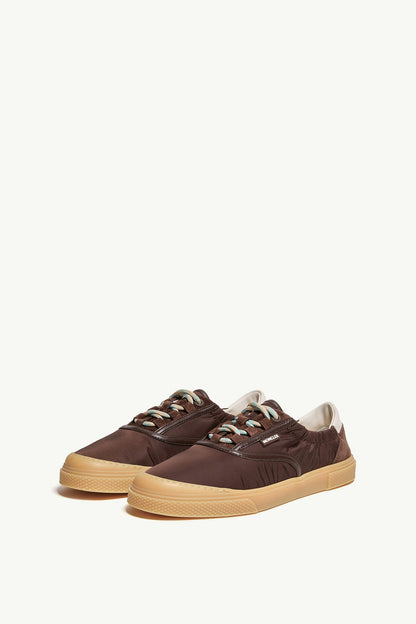 Moncler Vera Leisure Padded Sneakers Brown