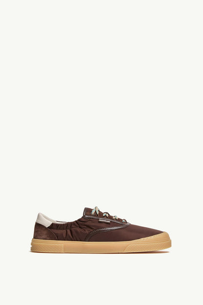 Moncler Vera Leisure Padded Sneakers Brown