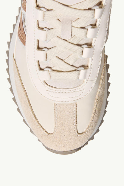 Moncler Pacey2 Suede & Nubuck Sneakers Light Beige