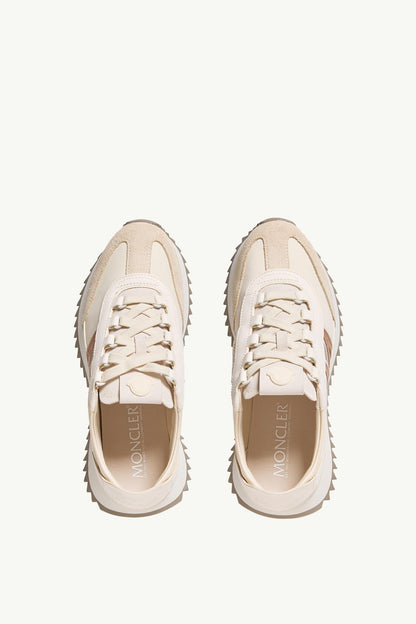 Moncler Pacey2 Suede & Nubuck Sneakers Light Beige