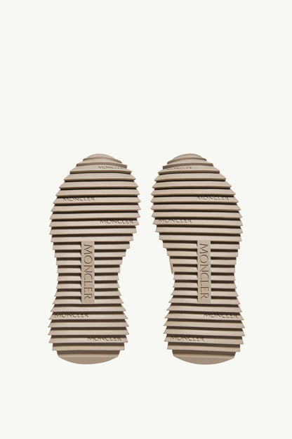 Moncler Pacey2 Suede & Nubuck Sneakers Light Beige