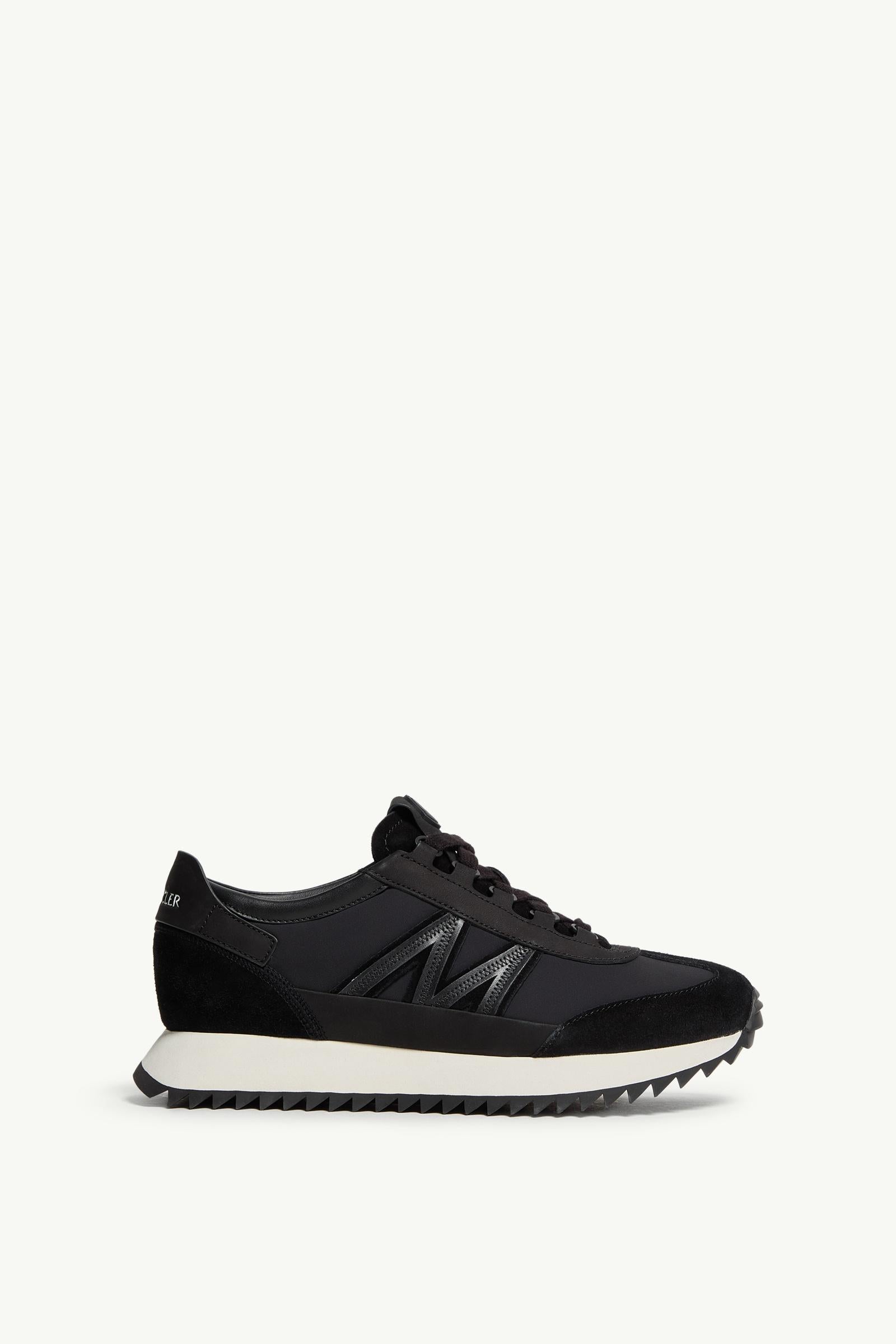 Moncler Pacey2 Suede & Nubuck Sneakers Black