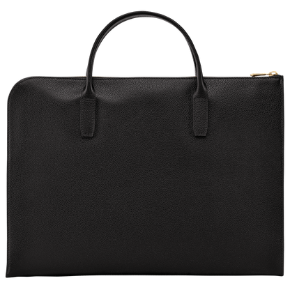 Longchamp Le Foulonné S Briefcase Black