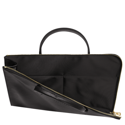 Longchamp Le Foulonné S Briefcase Black
