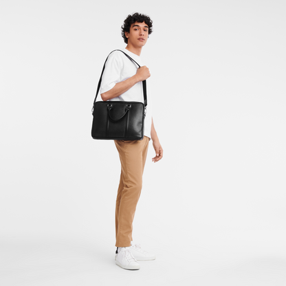 Longchamp Le Foulonné XS Briefcase Black