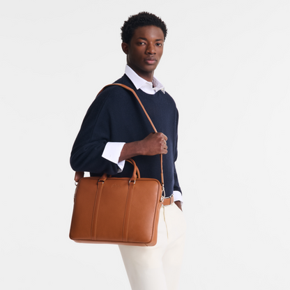 Longchamp Le Foulonné XS Briefcase Caramel