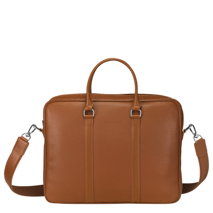 Longchamp Le Foulonné S Briefcase Caramel