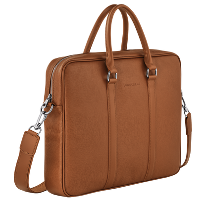 Longchamp Le Foulonné S Briefcase Caramel