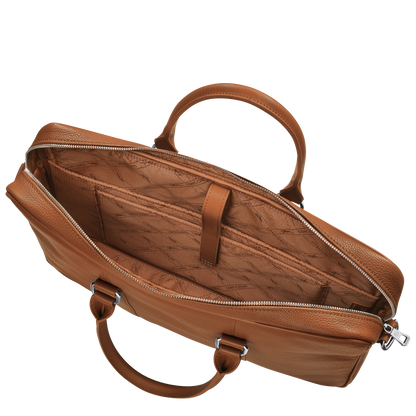 Longchamp Le Foulonné S Briefcase Caramel