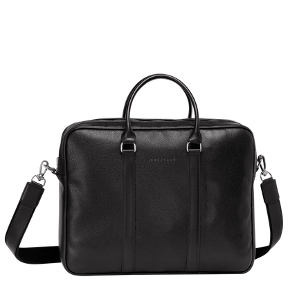 Longchamp Le Foulonné M Briefcase Black